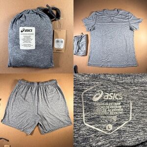ASICS Men’s Lounge Set Top & Shorts Size Large NWT